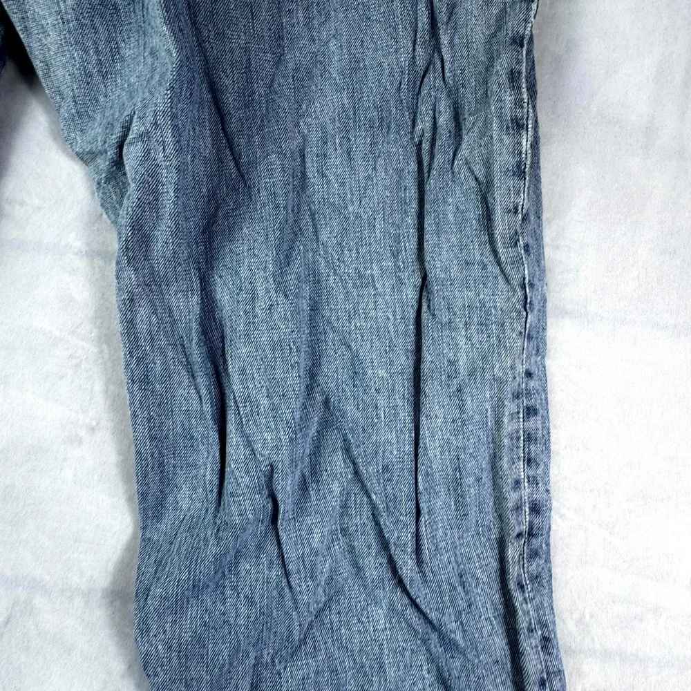 Vintage Jordan Jeans Mens 34x34 Blue Denim Distressed Hip Hop Straight Leg